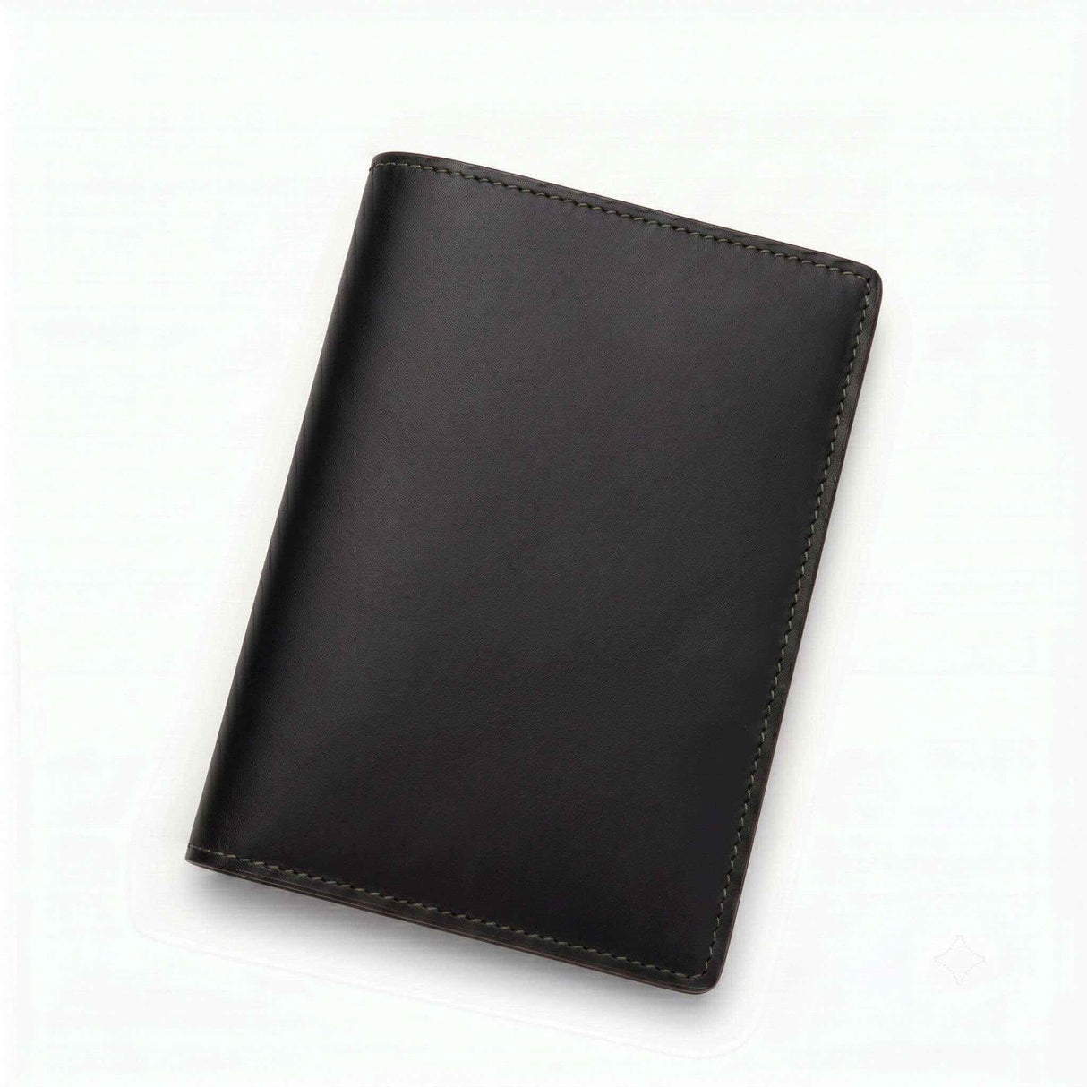 Classic Black premium top grain leather travel passport holder minimalist style, customized corporate gifts manufacturing.
