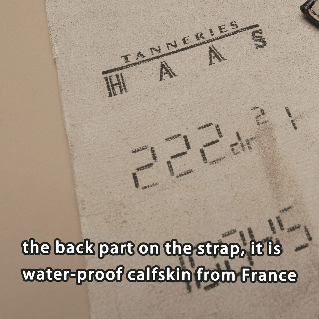 zermatt calfksin water-proof material for watch strap