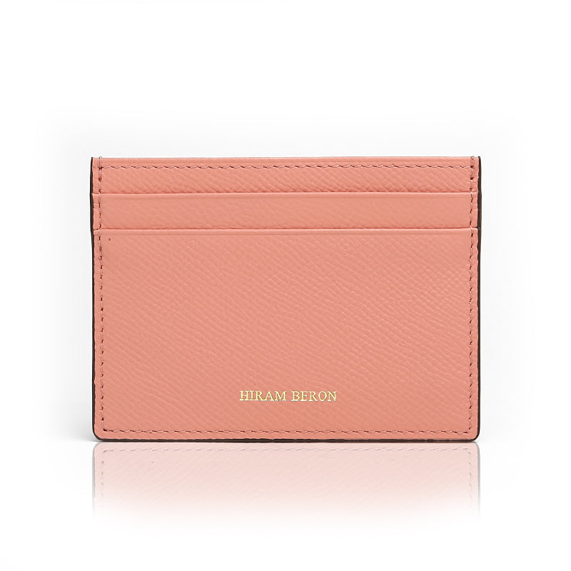 Card Case-Epsom Pattern Top Grain Leather from Italy