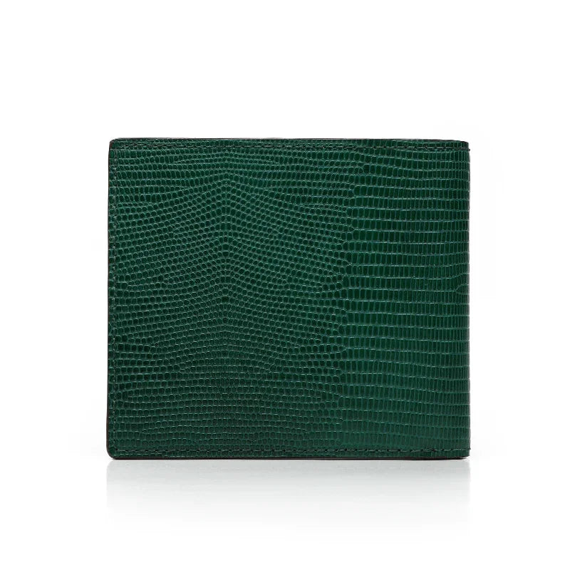 the back of the green men wallet
