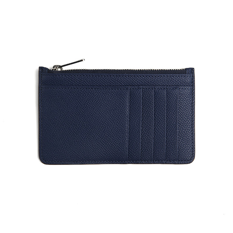 Zipper Card Case - Epsom Pattern Top Grain Cow Leather from China