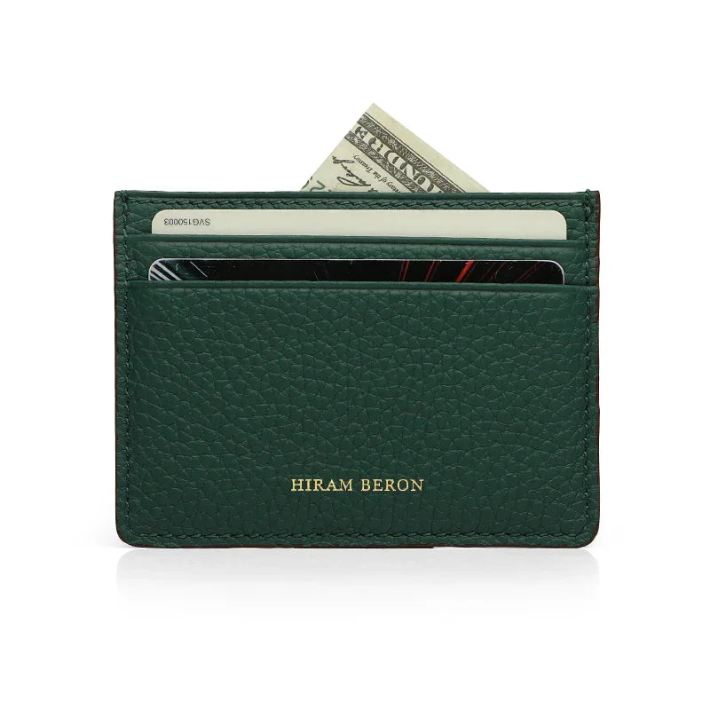 Card Case - Top Grain Pebble Leather from China