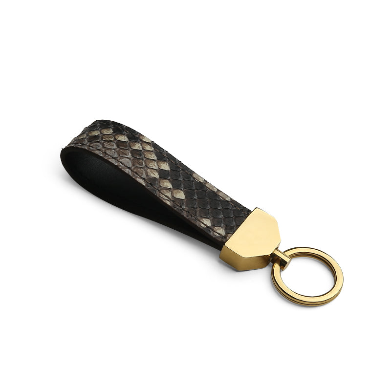 Key Fob - Natural Genuine Python Skin from Italy