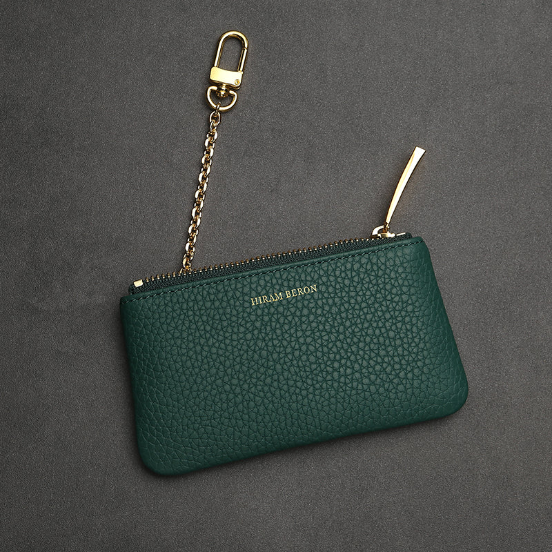 Key Chain Case - Top Grain Pebble Pattern Cow Leather from China