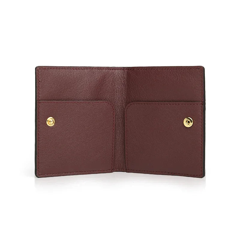 Card Wallet - Full Grain Aligator Pattern Calfskin from Italy