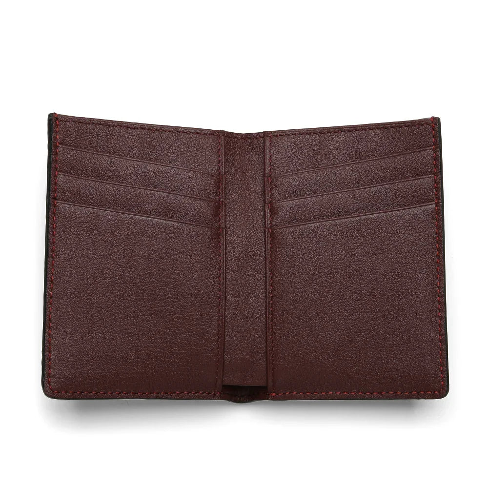 inside look of the wallet with 6 credit card slots