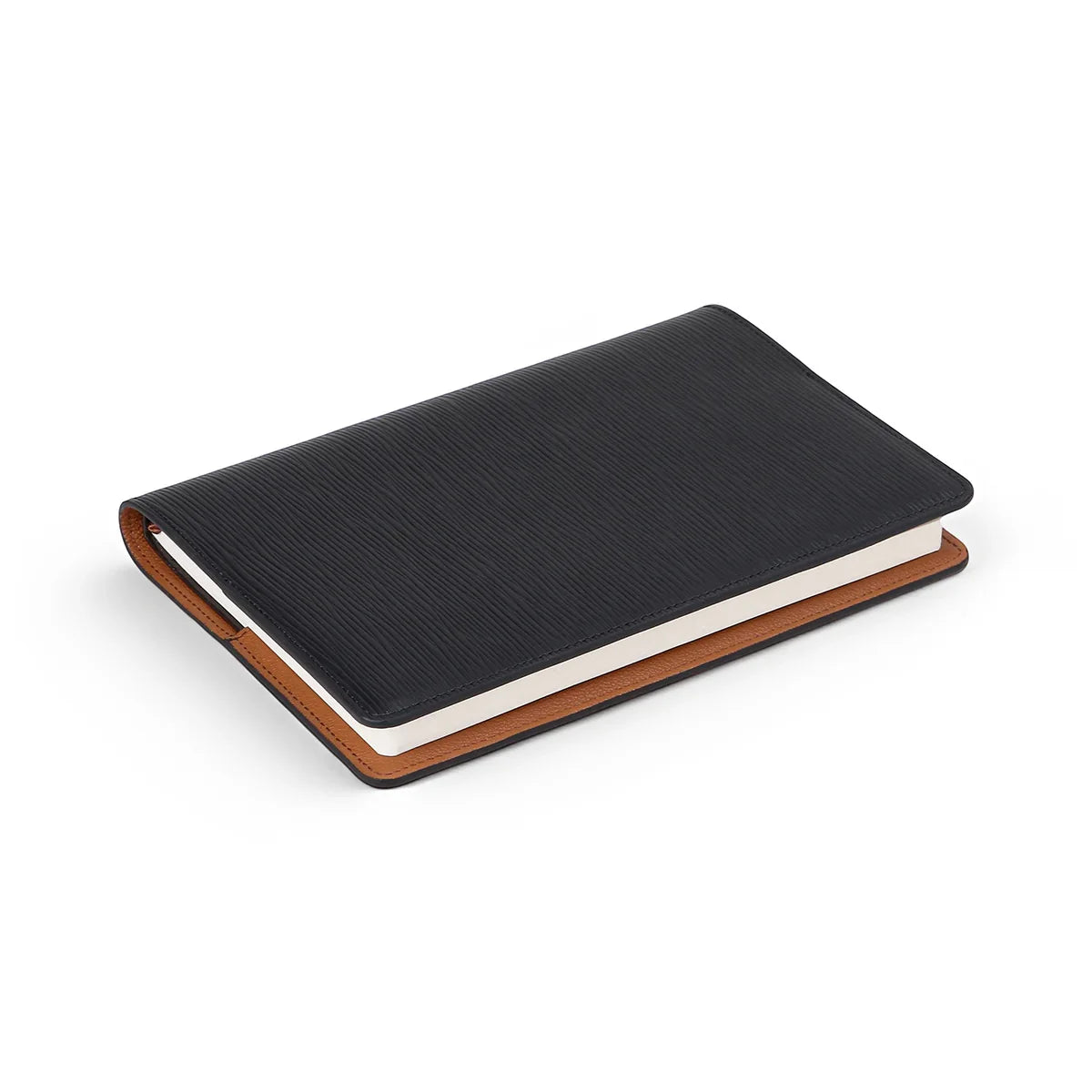 black EPI leather journal cover