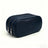 navy blue pebble leather travel toiletry bag
