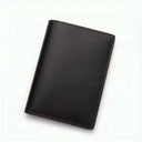 Classic Black premium top grain leather travel passport holder minimalist style, customized corporate gifts manufacturing.