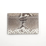 Snakeskin cardholder on a white background