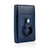 navy blue leather airtag wallet