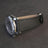 Black French Epsom calfskin replacement watch strap OEM private label on stainless steel watch