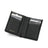 pebble leather men wallet black