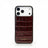 Burgundy crocodile-patterned iphone 17 pro max case with 'Hiram Beron' branding on a white background