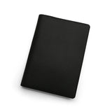 black leather notebook cover
