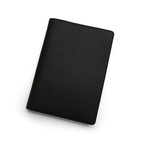 black leather notebook cover