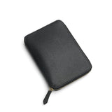Black lizard pattern leather passport wallet  on a white background