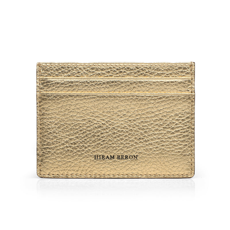 Card Case - Pebble Pattern Top Grain Leather from Italy