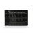 Glossy Black crocodile-patterned leather money clip wallet on a white background