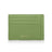 Green cardholder with 'Hiram Beran' branding on a white background