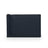Navy blue leather card wallet with money clip on a white background