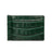 Green crocodile-patterned money clip wallet on a white background