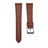 Wholesale Italian Ausonia veg-tan leather watch strap in brown with Haas Zermatt lining and perimeter stitching   