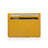 Yellow cardholder with card slots on a white background