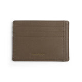 Etoupe leather cardholder with 'HIRAM BERON' branding on a white background
