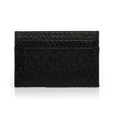 Card Case - Black Python Skin