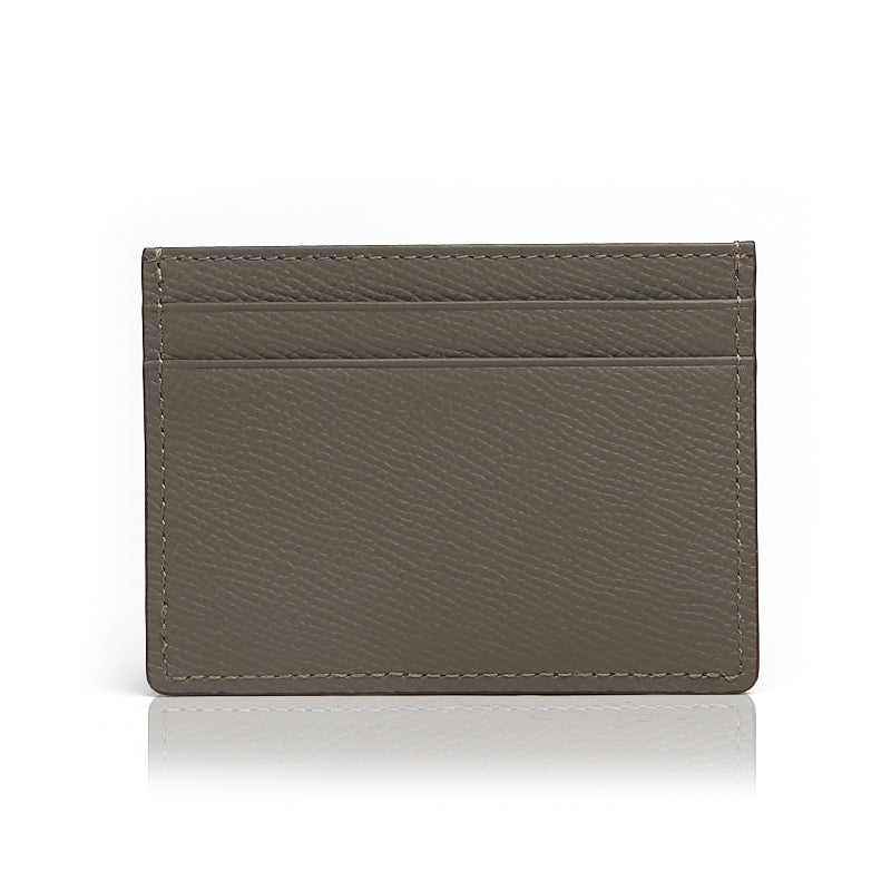 Card Case-Epsom Pattern Top Grain Leather from Italy