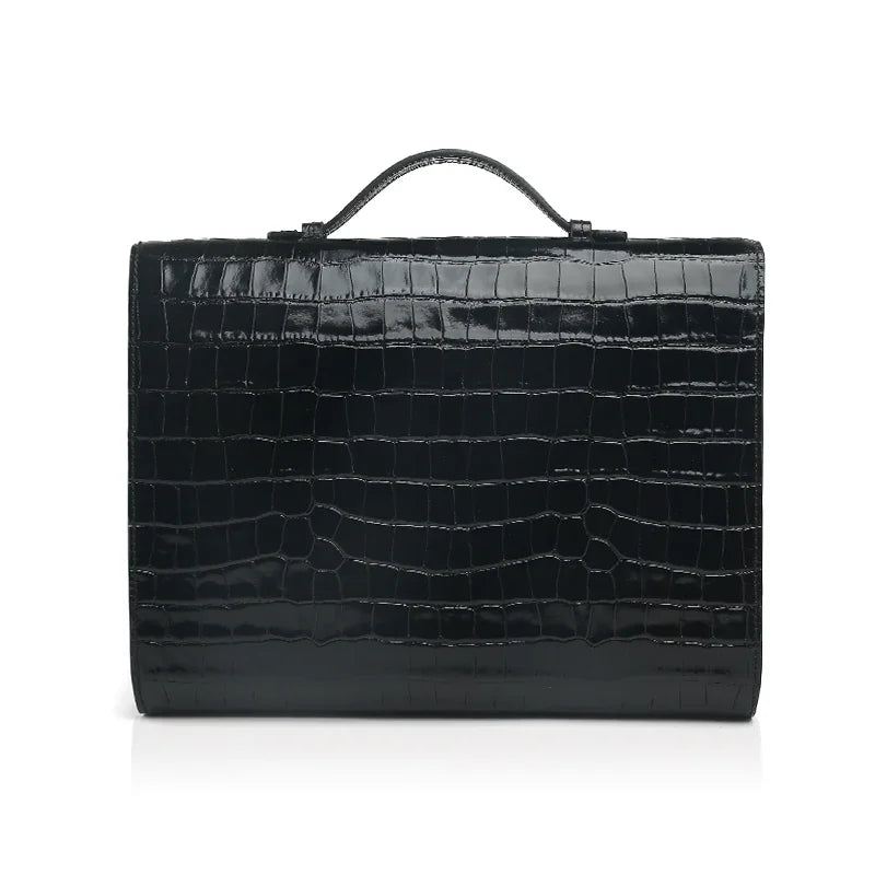 the back of the black leather business folios