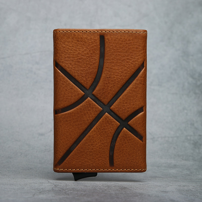 POP Up Card Case - Full Grain Italian Vegetable Tanned Leather (RFID Blocking)