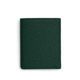 back view of pebble green slim wallet