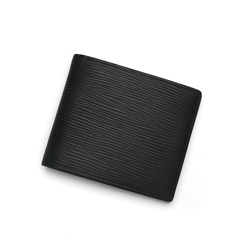 Men Leather Wallet - EPI Pattern Top Grain Cow Leather