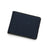 Navy blue canvas wallet on a white background