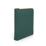 Zipper Clutch Bag - Top Grain Pebble Pattern Cow Leather from China