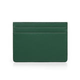 Green cardholder on a white background