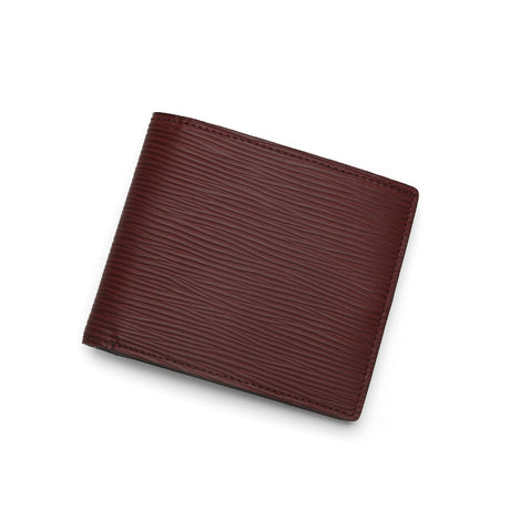 Men Leather Wallet - EPI Pattern Top Grain Cow Leather
