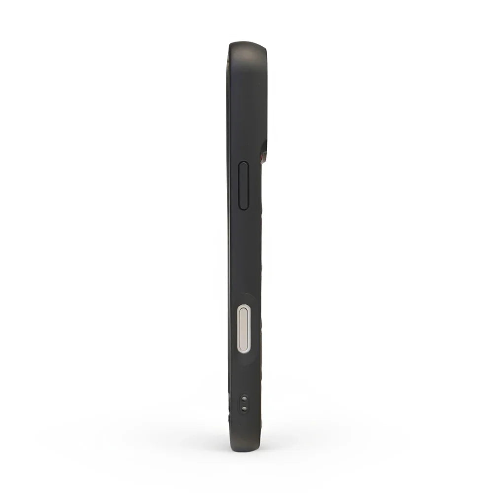 Black phone case on a white background