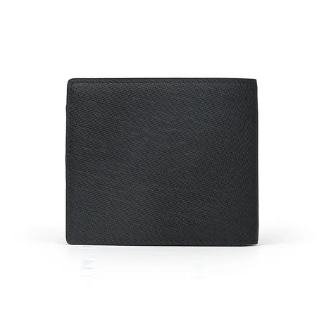 back view of the black saffiano leather wallet