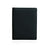 Black pebble leather card wallet on a white background