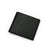 Black leather wallet on a white background