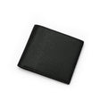 Black leather wallet on a white background