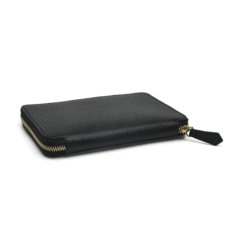 the close-up of the edge for the passport wallet