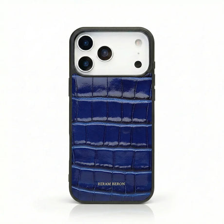 iPhone Case - Italian Calfskin with Embossed Crocodile Pattern (MagSafe)