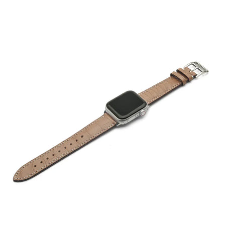 Poussier leather strap for lady on a white background