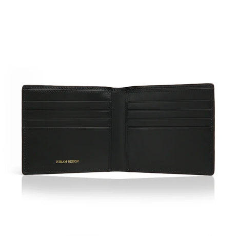 inside view of the bifold wallet with 8 credit card slots