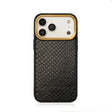black python skin side pattern phone case for iPhone 17 Pro max with white background