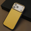 Yellow France Goatskin iPhone Case
